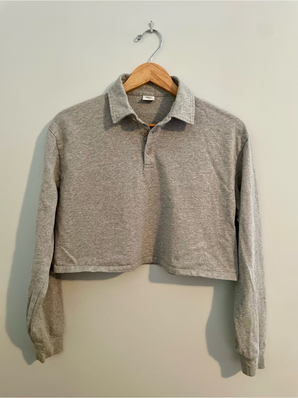 Sunday Best Cropped Long-Sleeve Polo